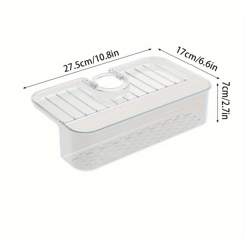 Faucet Splash-proof Sink Drain Rack Large Capacity Kitchen Drain Basket