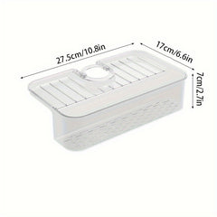 Faucet Splash-proof Sink Drain Rack Large Capacity Kitchen Drain Basket