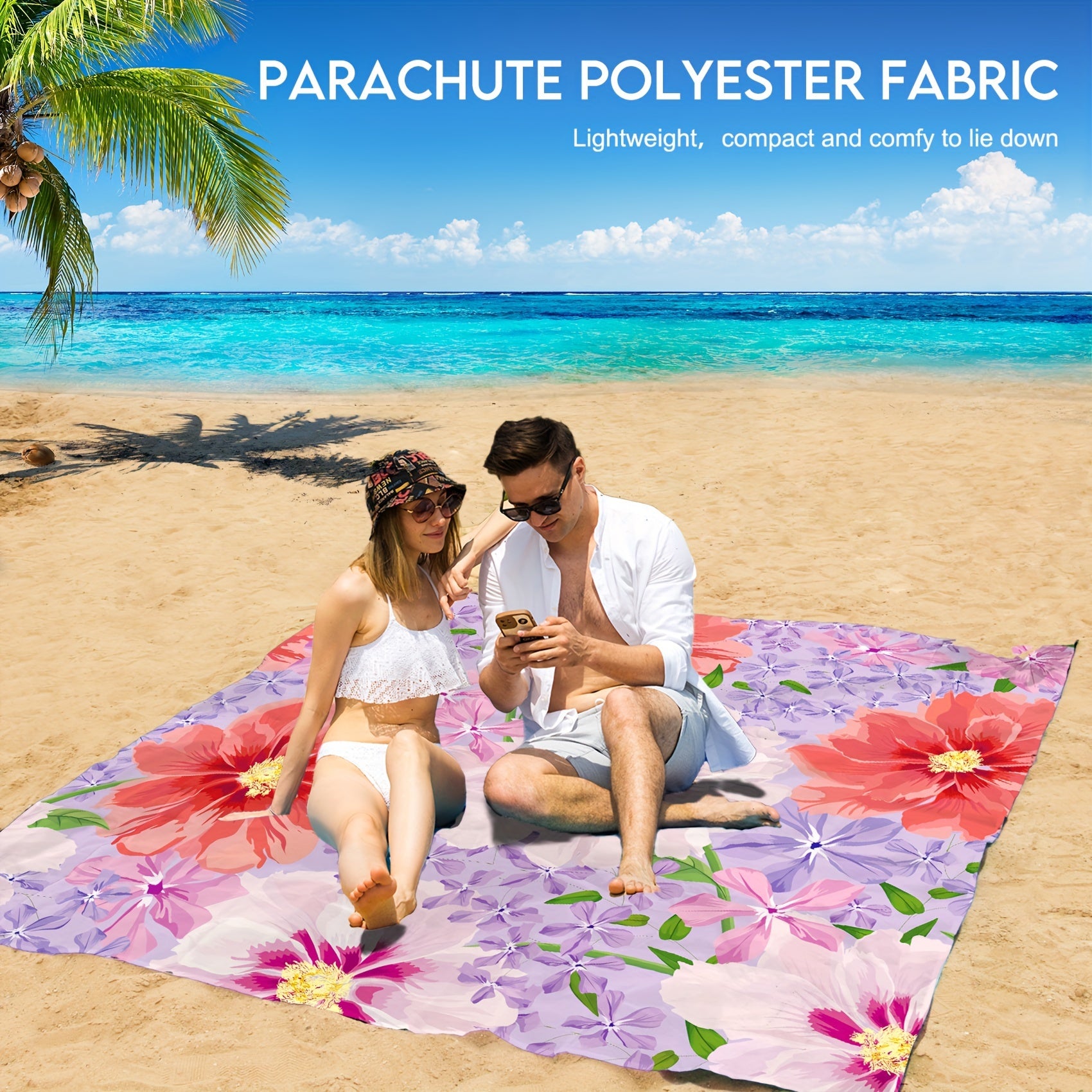 Waterproof Beach Blanket Sandproof Mat for Outdoor Travel Camping Picnic