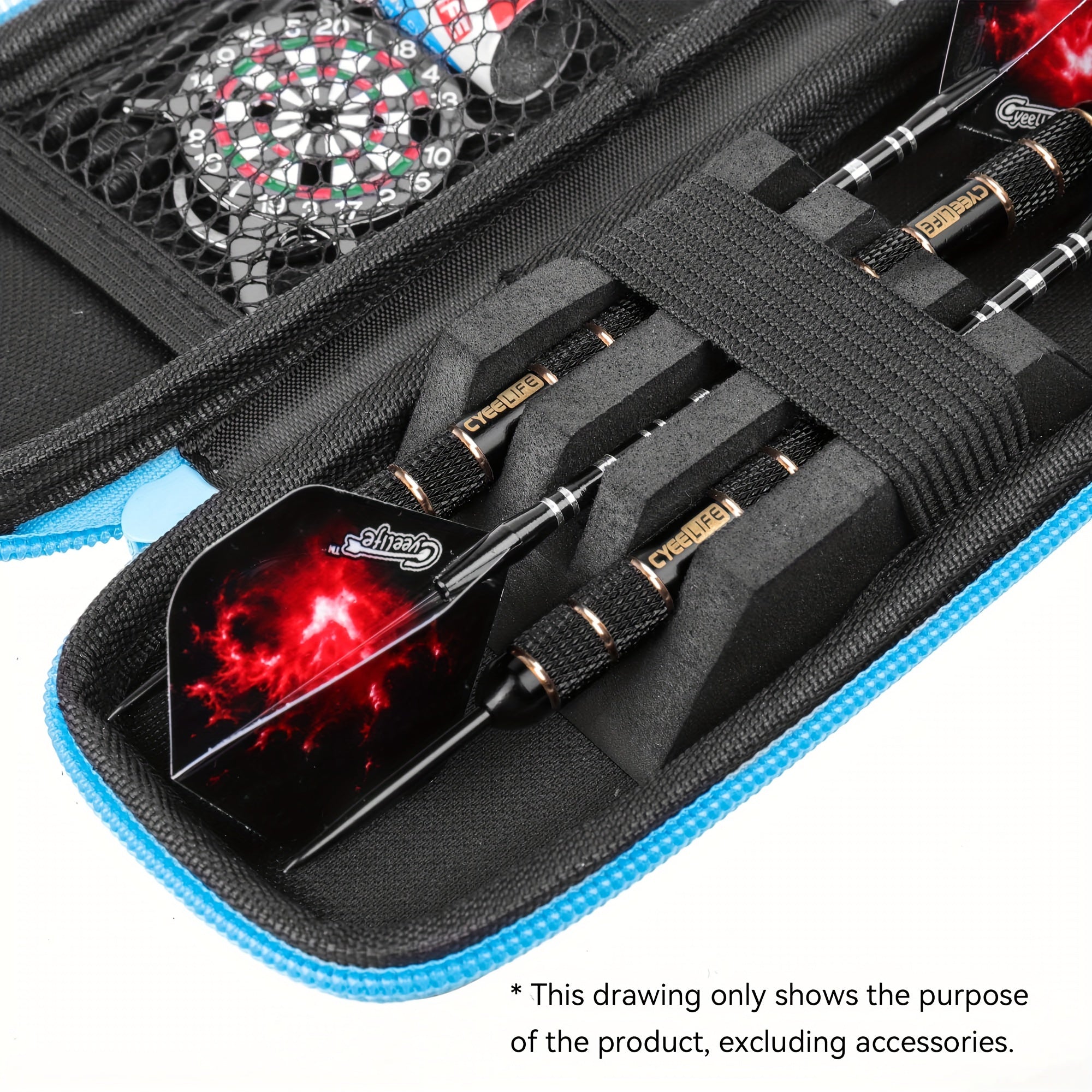 Portable Dart Storage Bag Holds 3 Darts