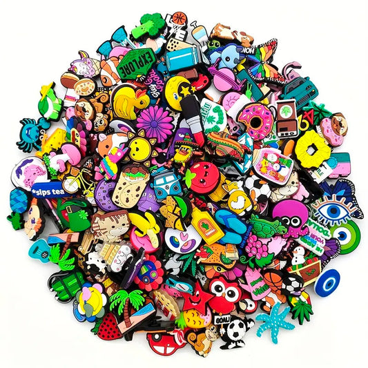 21pcs PVC Shoe Decorations for Birthday Gift Party Favors