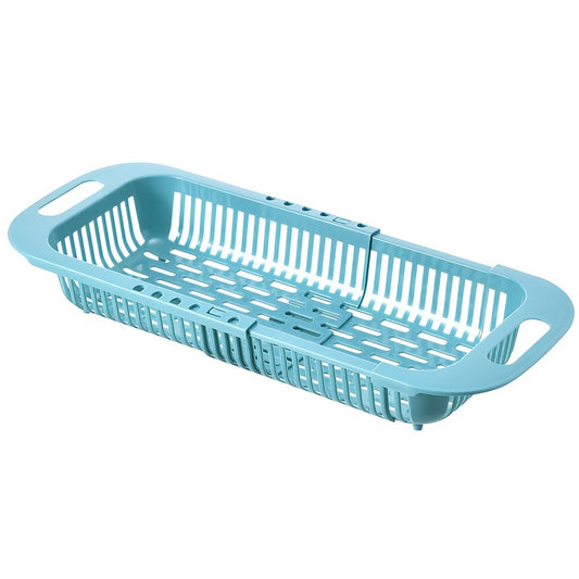 Adjustable Sink Colander Vegetable Washing Basket Drain Basket Strainer Rack