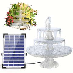 Solar Pump DIY Fountain Bird Bath Hummingbird Garden Decor
