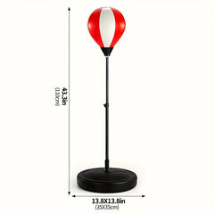 Kids Boxing Gloves & Bag Set Adjustable Punching Bag With Stand