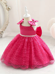 Kids Hanging Strap Dress Bow for Birthday or Wedding