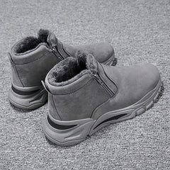 Men's Zipper Boots with Fleece Lining