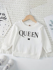 Butterfly Print Girls Crew Neck Top Long Sleeve Sweatshirt