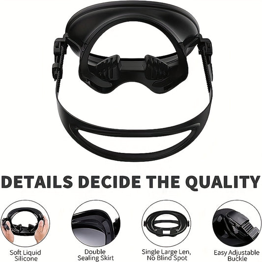 Snorkel Mask 180 Panoramic View Anti Leak Swimming Goggles