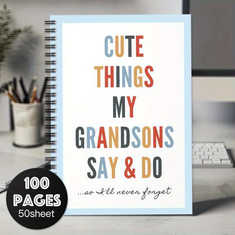 Grandparents Spiral Notebook Journal for Grandma Memory Book Mother's Gift
