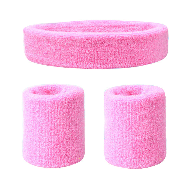 2pcs Sweat Absorbing Wrist & Head Bands for Outdoor Sports