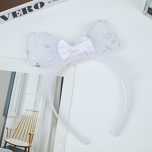 Colorful Flashing Bow Lighted Headband Holiday Decorative Ornaments