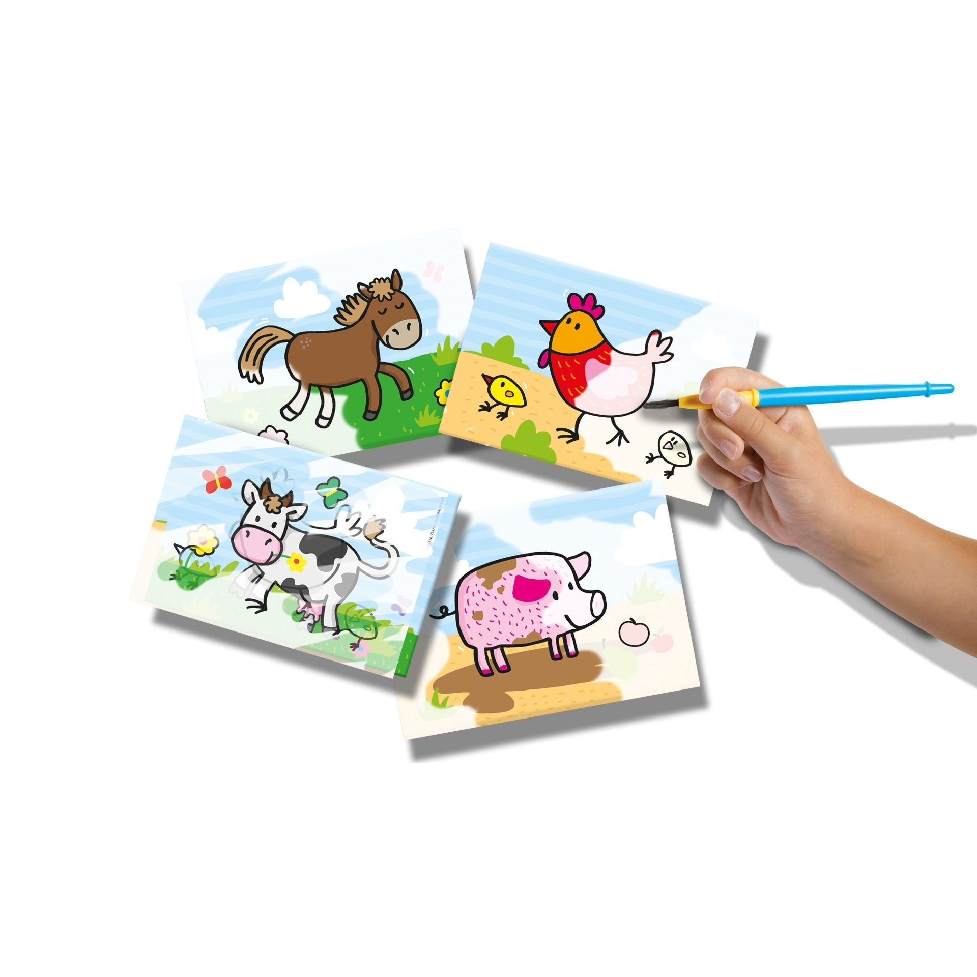 Water Painting Farm Animals Kit