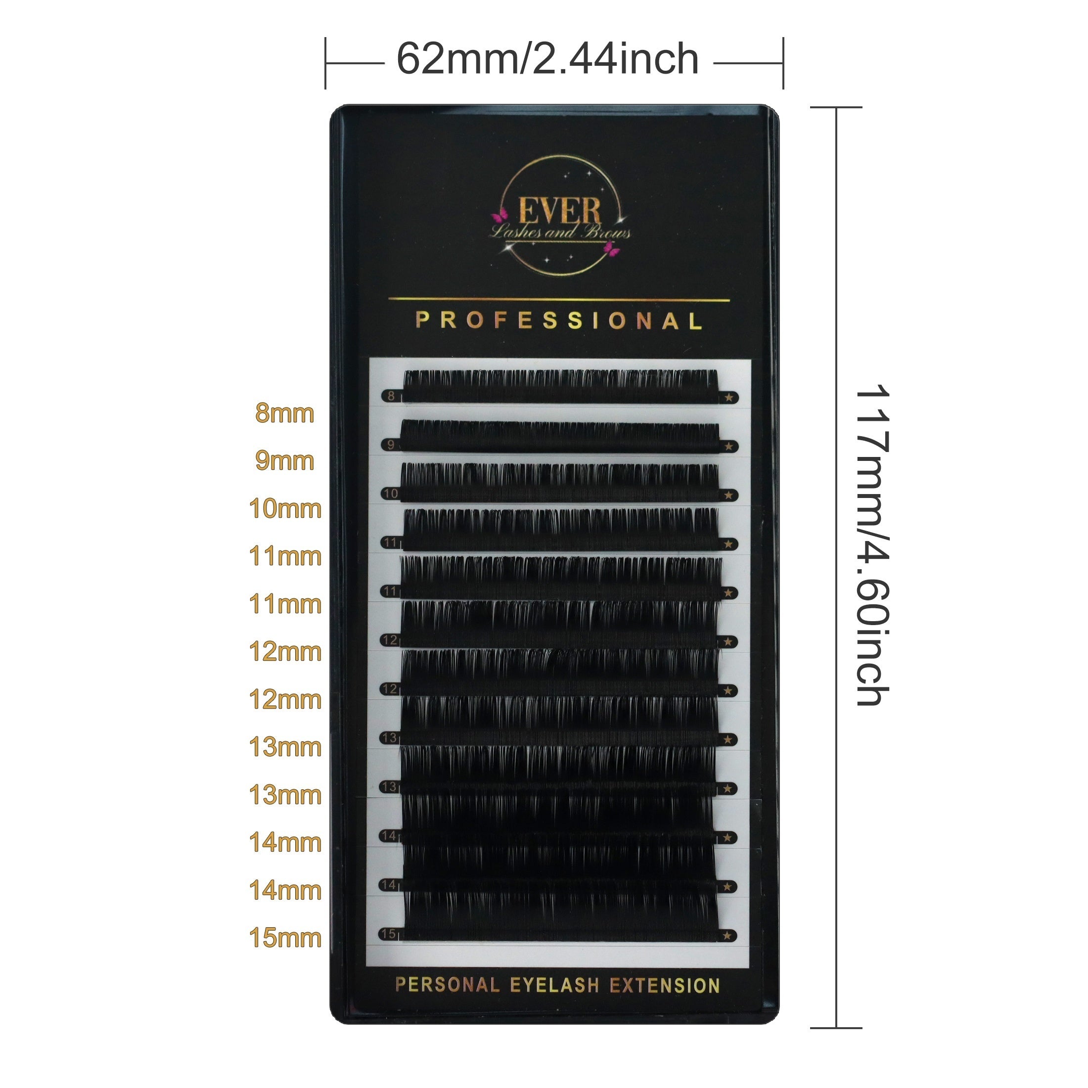 Cashmere Soft Curling Cluster Lashes 8-15mm Mix Volume CC D DD 0.05 C for Salon