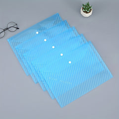 10pcs Transparent A4 File Bag Storage Organizer for Office School Supplies