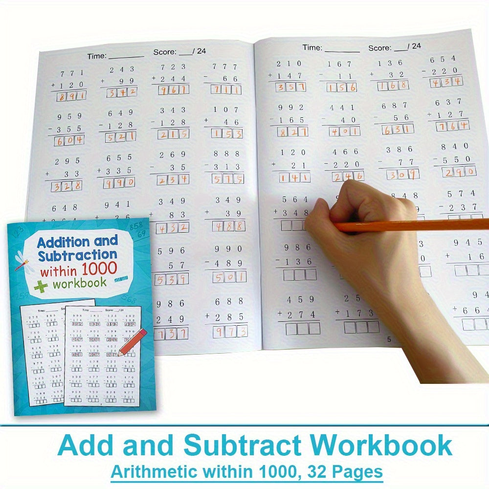 Addition and Subtraction Practice Book: Children's Training & Competition