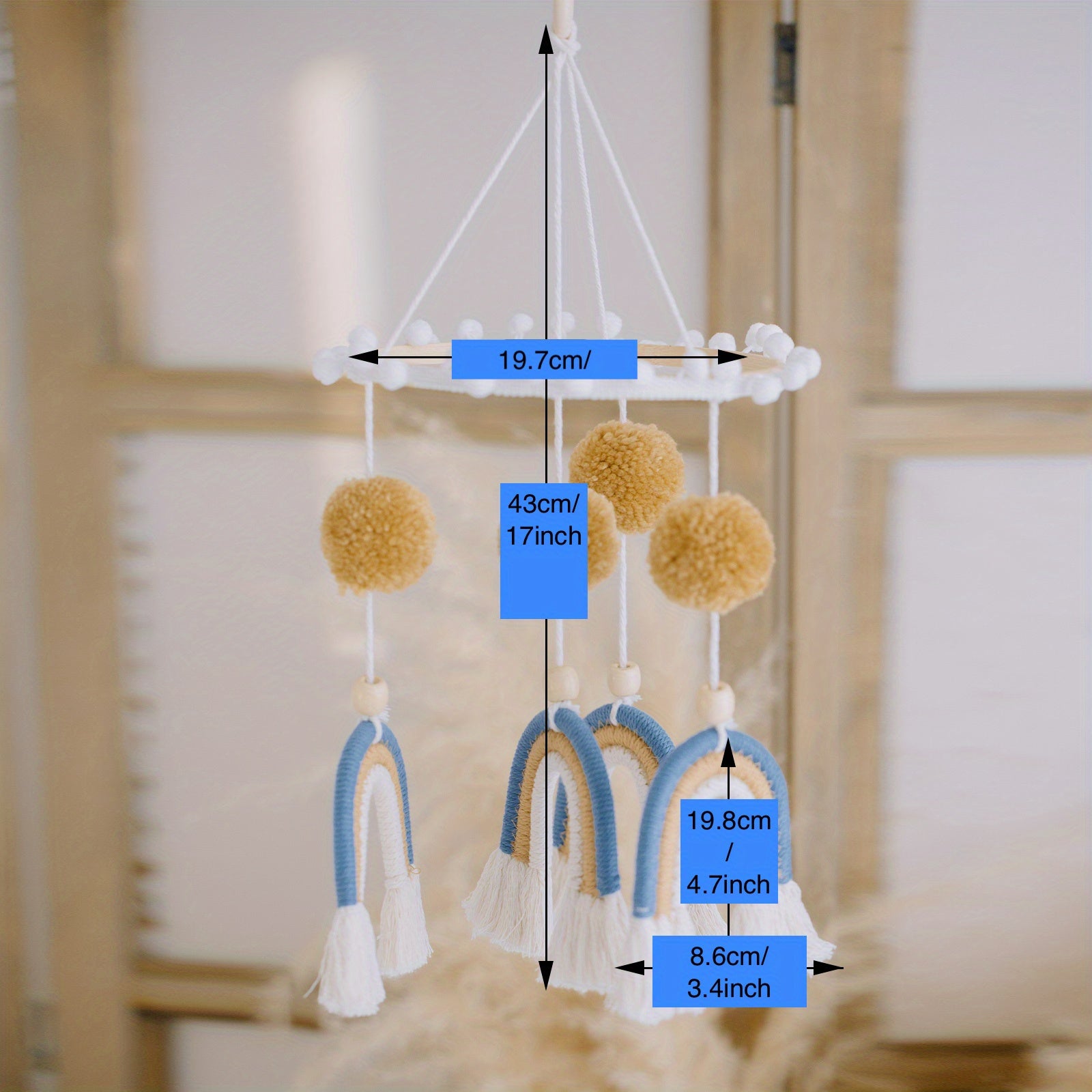 Handcrafted Baby Crib Rattle - Perfect Newborn Gift