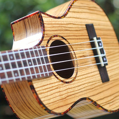 26 Inch Ebony Wood Ukulele for Beginners