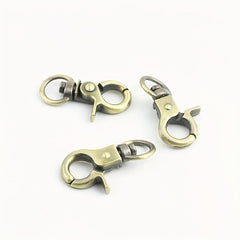 10Pcs 8mm Metal Buckle Lobster Clasps Swivel Trigger Clip Snap Hooks