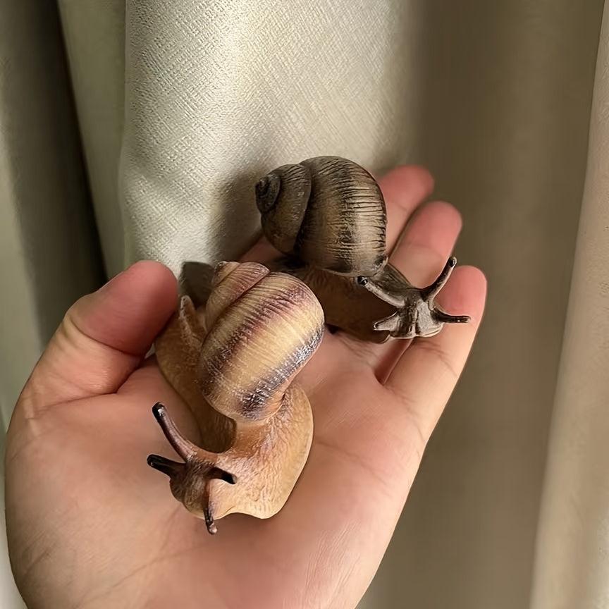 Snail Figurine PVC Desk Decor Animal Shaped Statue Home Office Decoration