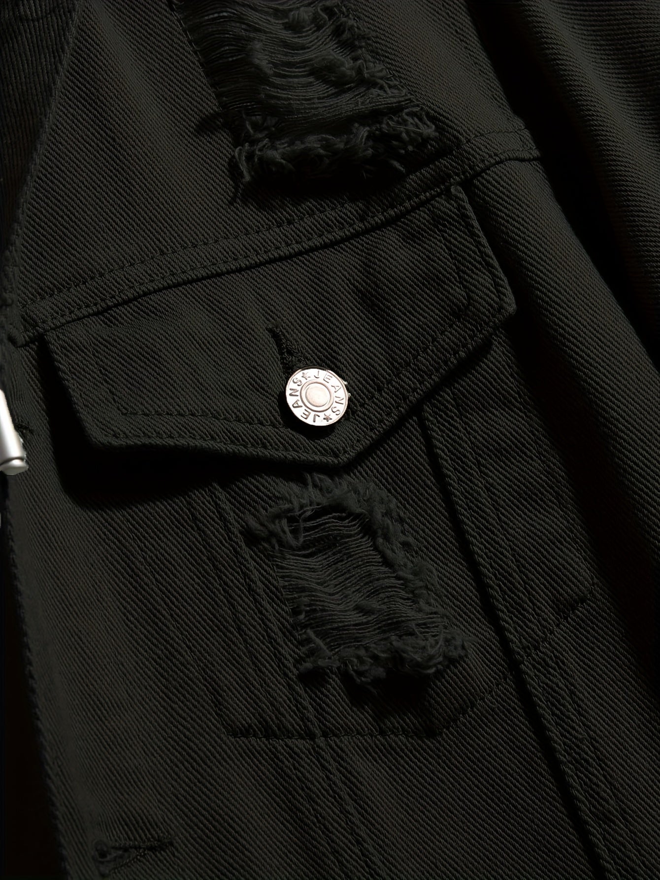 Men's Button Up Denim Coat for Spring Fall