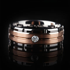 Stainless Steel Couples Rings Engagement Rings Rose