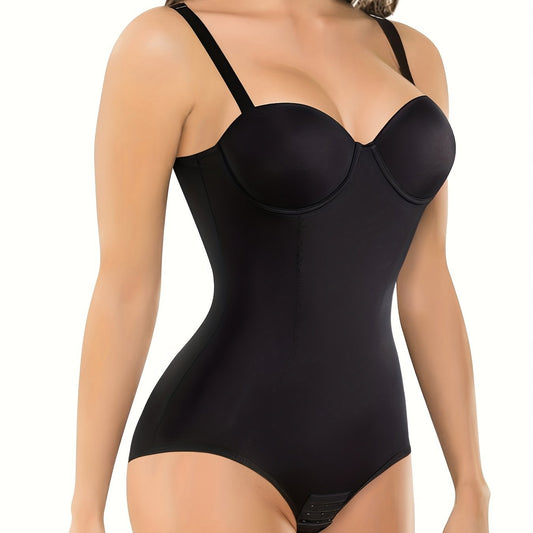 Women's Tummy Control Bodysuit Shapewear Top with Bra