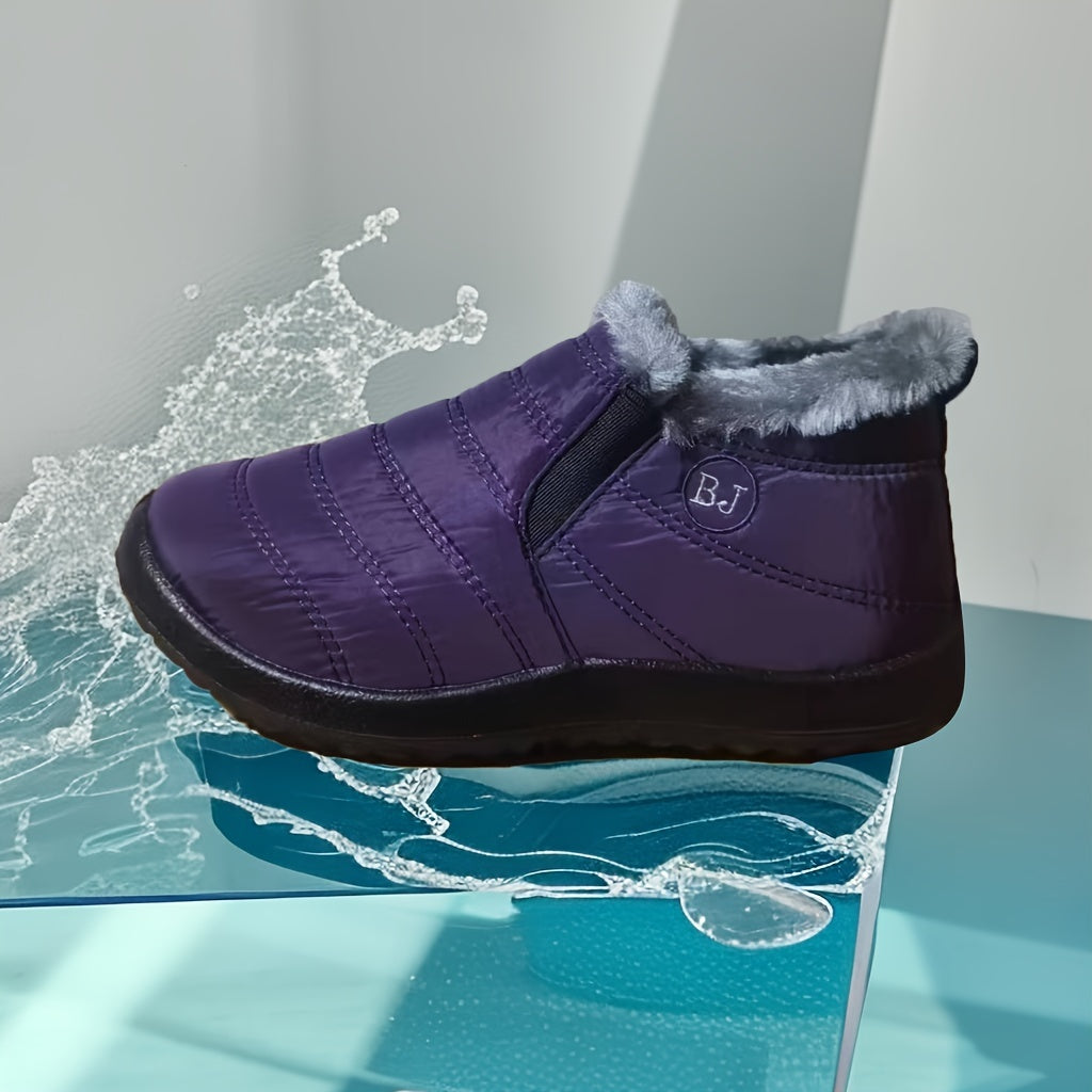 Women's Waterproof Winter Snow Boots with Plush Inner Lining
