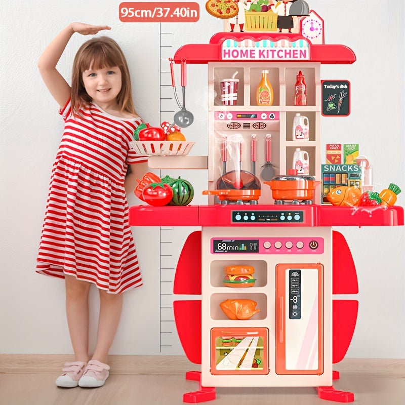 Kids Kitchen Toy Set with Water Spray Sound