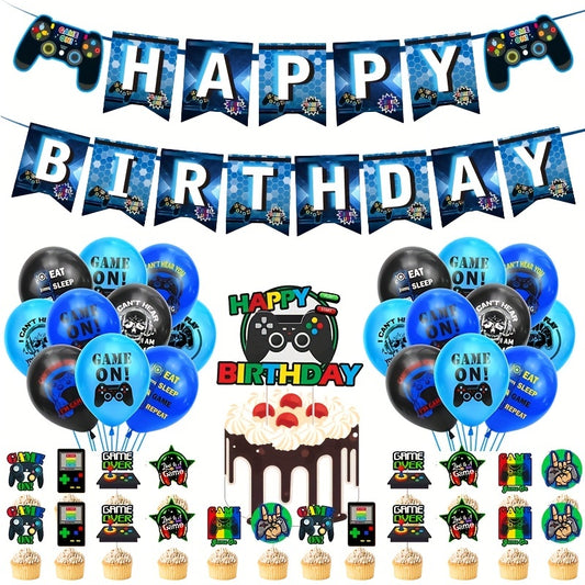 25pcs Game Handle Theme Birthday Party Balloon Set Decoration Supplies
