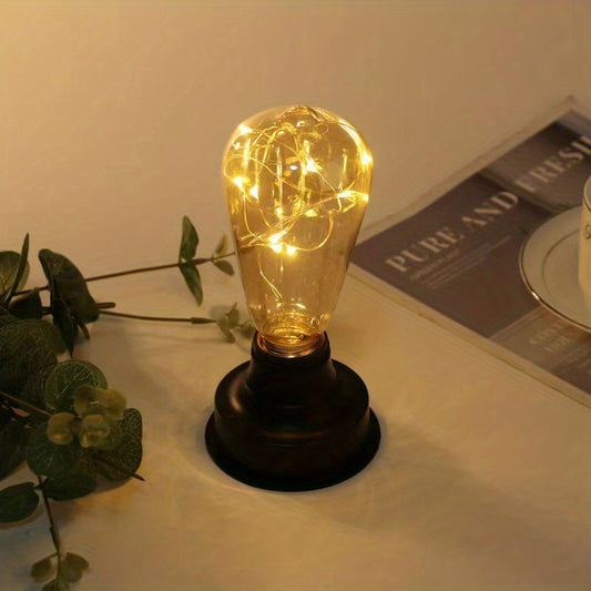 Retro Classic T64PVC Bulb Shape Night Light