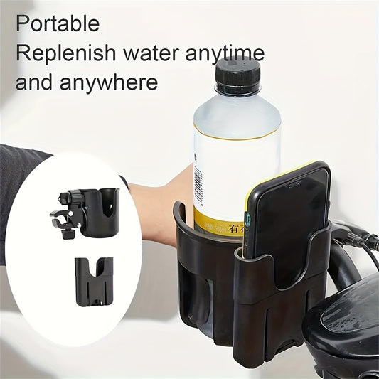 Stroller Bottle Holder 2 in 1 Cup Holder Phone Holder