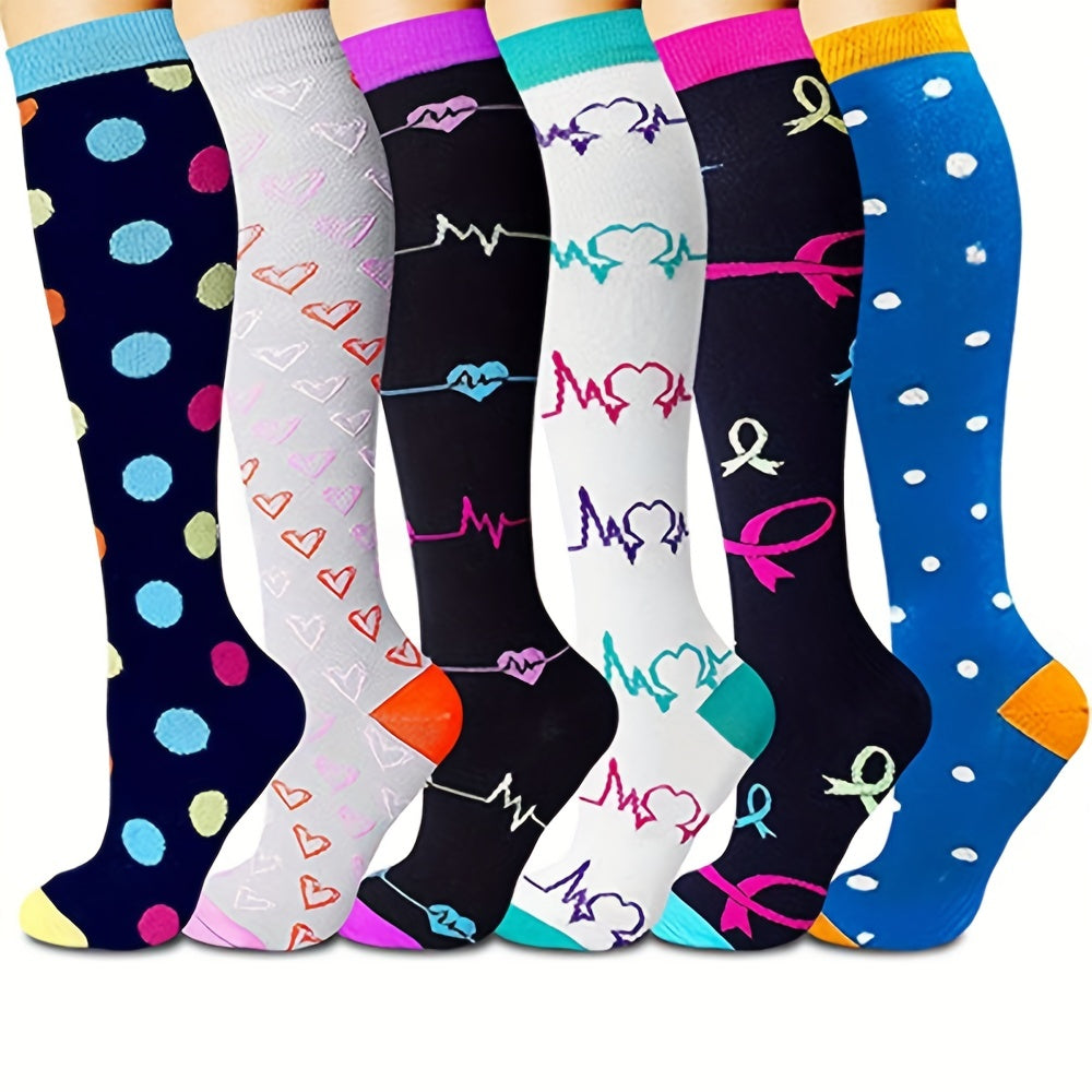Copper Compression Socks for Improved Blood Circulation Long Sports Socks