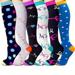 Copper Compression Socks for Improved Blood Circulation Long Sports Socks