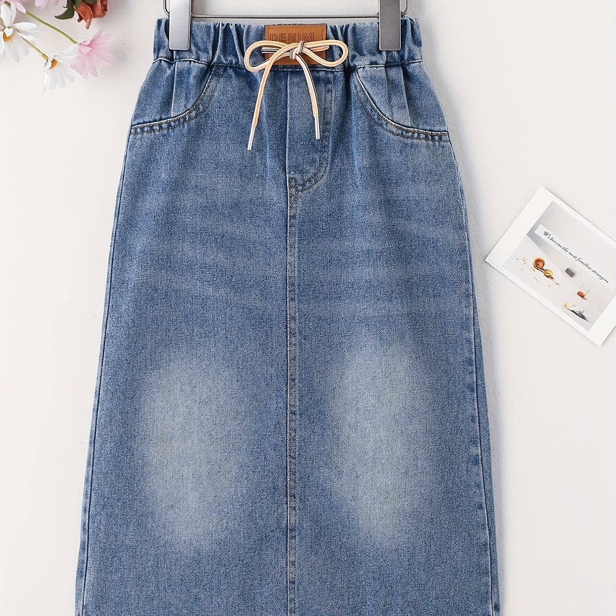 Toddler Girl's Denim Skirt With Pockets
