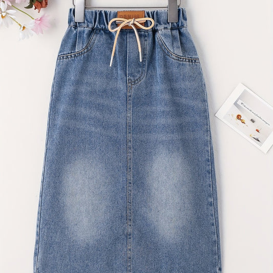 Toddler Girl's Denim Skirt With Pockets