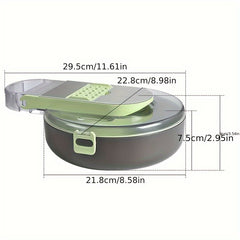 Kitchen Vegetable Shredder With Blades Fruit Slicer Handle Food Grinder