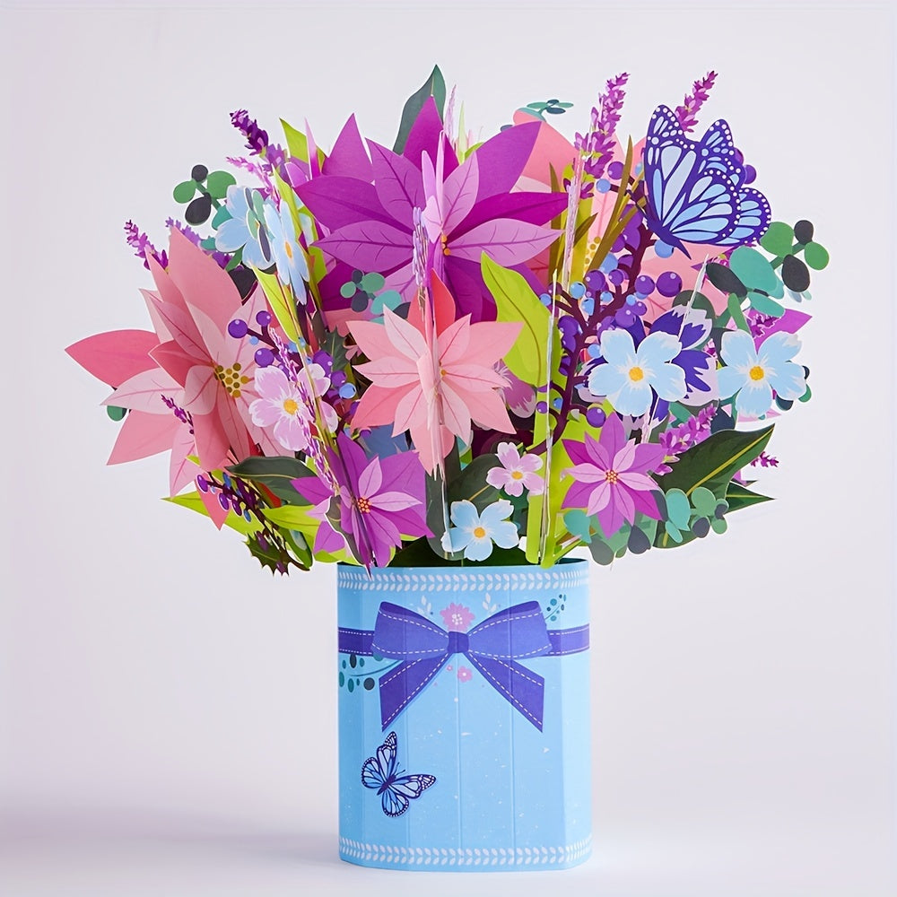 Holiday Pop Up Flower Bouquet Perfect Present For Birthday