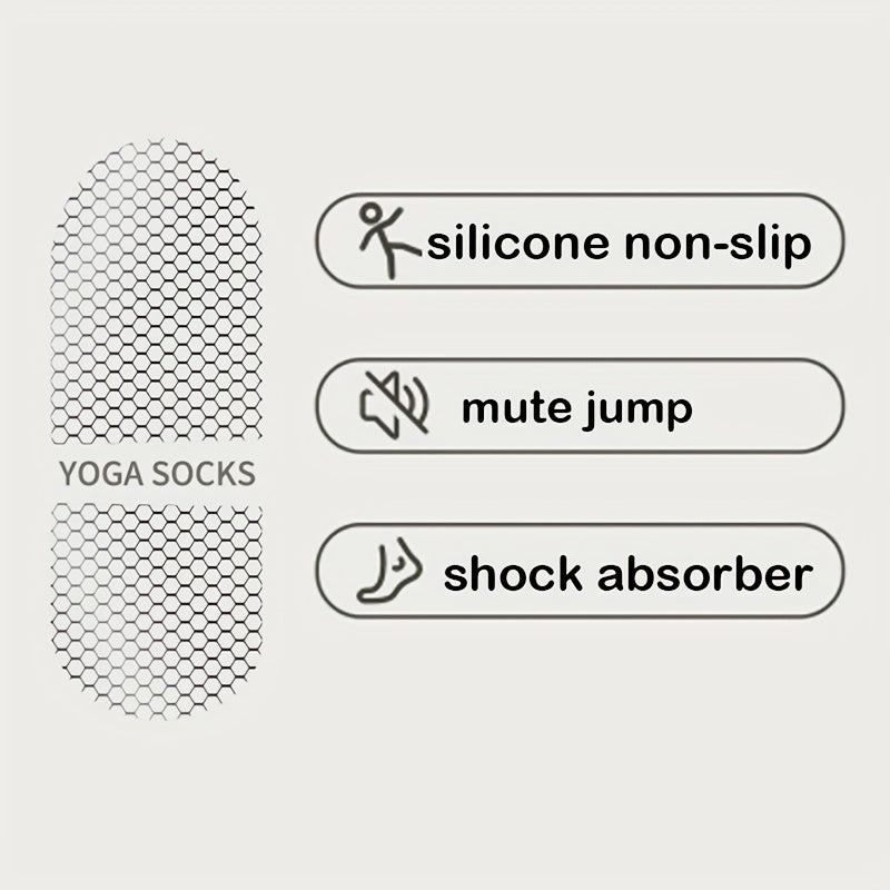 Non slip Yoga Socks Striped Silicone Dance Socks Breathable