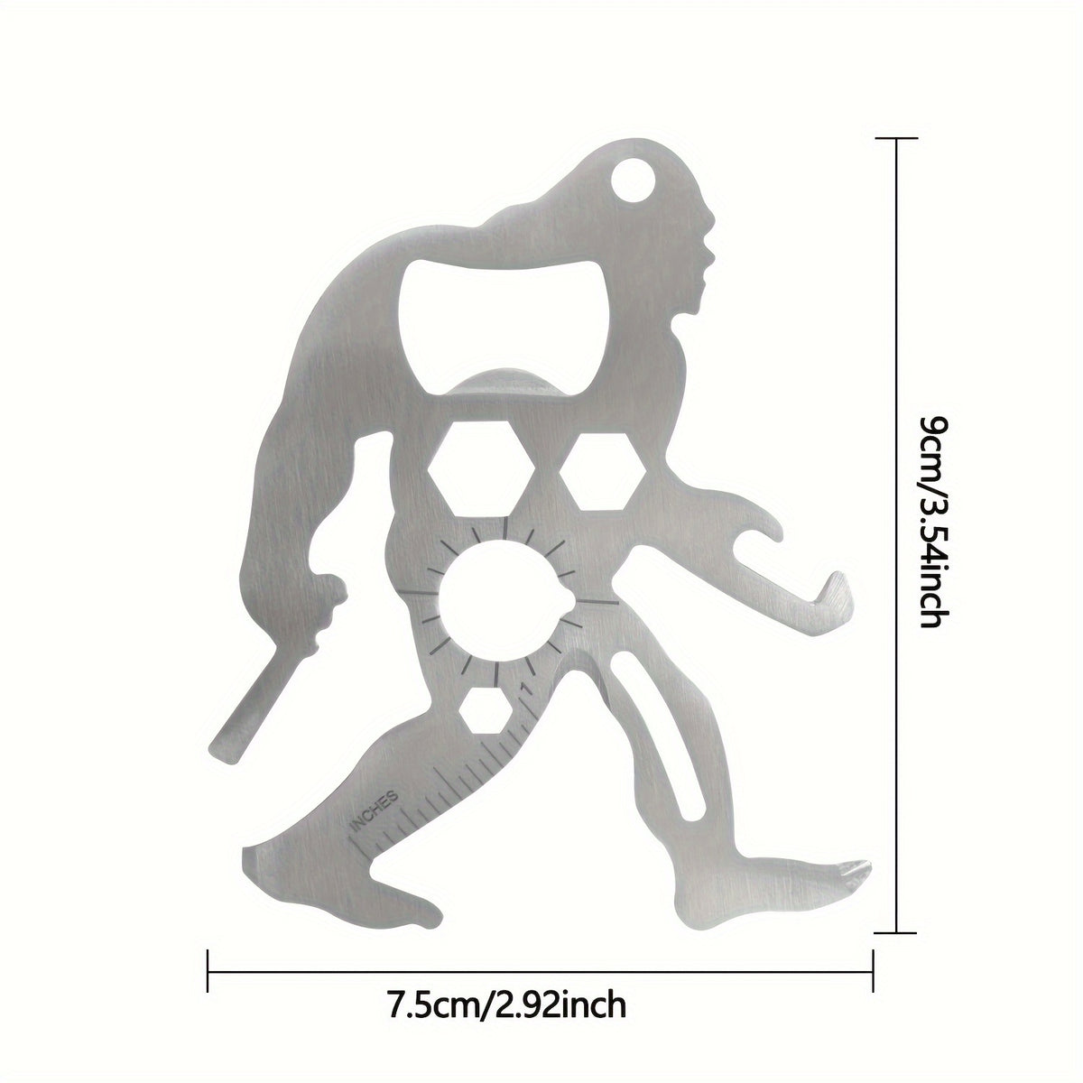 Portable Stainless Steel Survival Tool Card for Outdoor Activities
