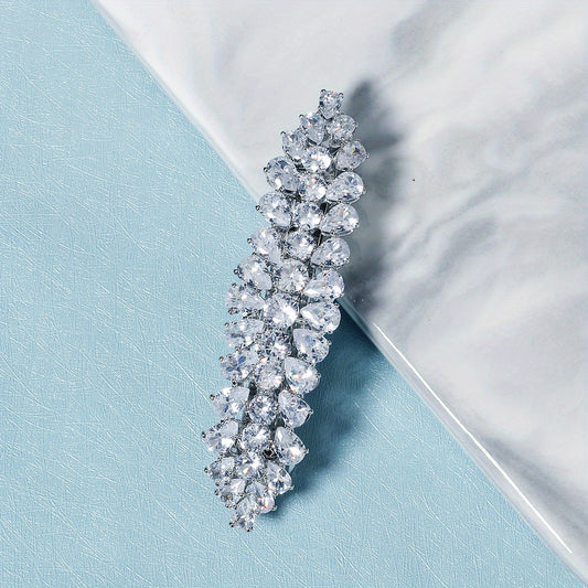 Rhinestone Hair Clip French Barrette Head Jewelry