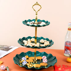 3-layer Candy Plate Household Dried Fruit Basket Festive Style