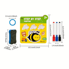 Creative Cartoon Graffiti Book for Beginners with 35 Sheets and 70 Patterns
