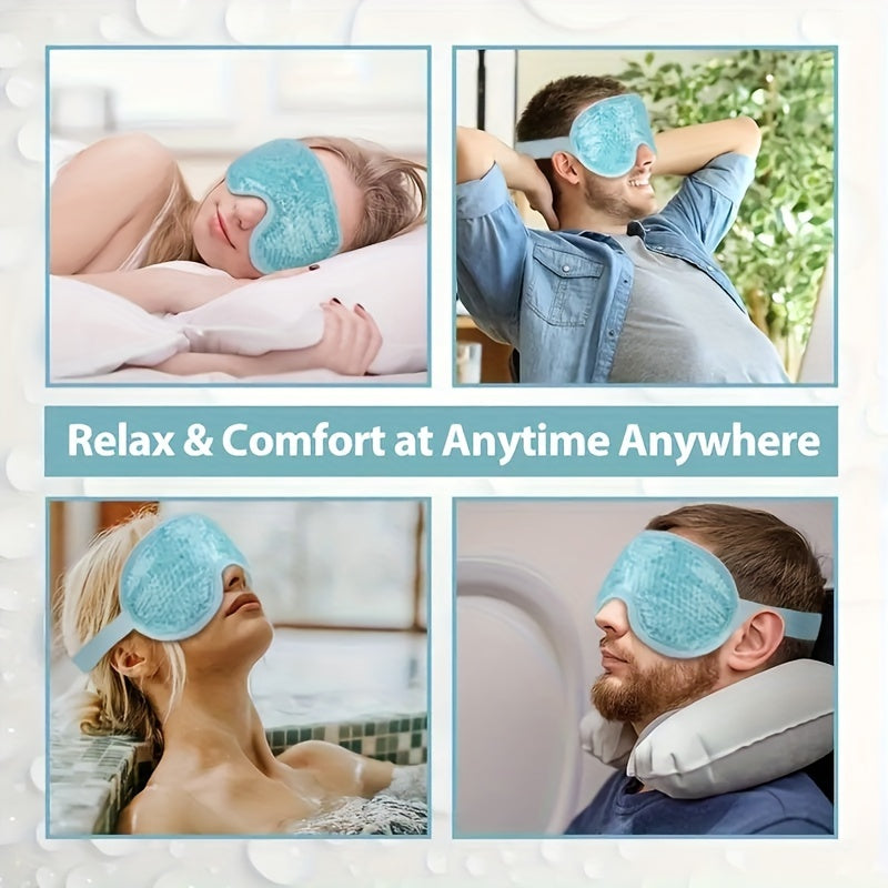 Reusable Gel Eye Mask For Puffy Eyes Dark Circles Headaches Migraine Relief