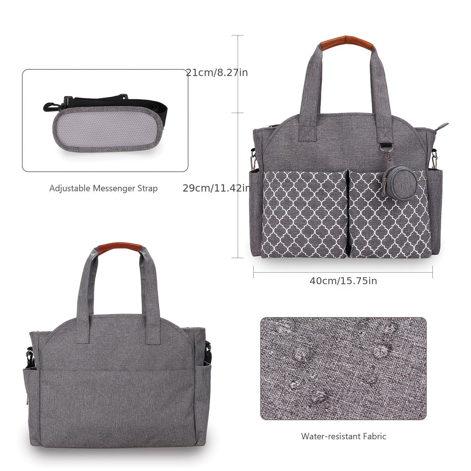 Diaper Bag Tote Purse Satchel Diaper Messenger For Mom And Girls