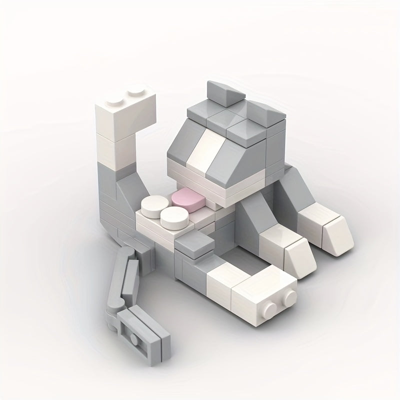 Creative Cat Building Blocks DIY Toy