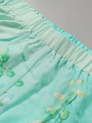 Floral Print Straight Leg Pants With Pockets