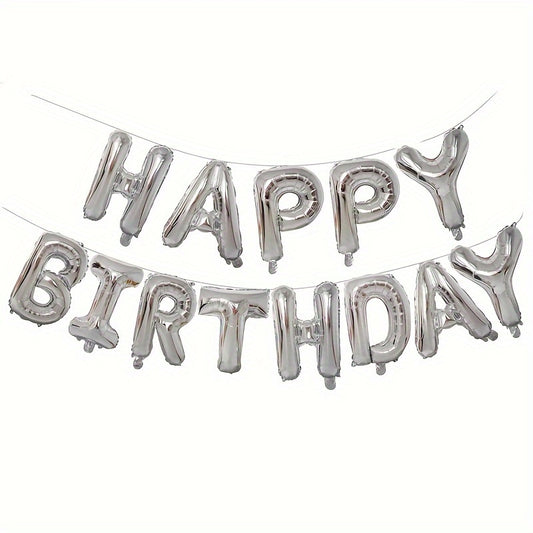 Happy Birthday Balloon Banner 40 64 Cm Reusable Balloons Party Supplies
