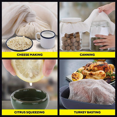 3pcs Cheesecloth 90 Unbleached & Reusable Ultra Fine Cheese Cloth