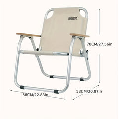 Aluminum Folding Chair Outdoor Camping Beach Chair with Gift Storage Bag