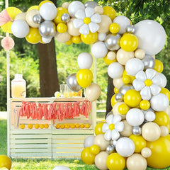 Yellow Balloon Wreath Arch Set for Celebrations